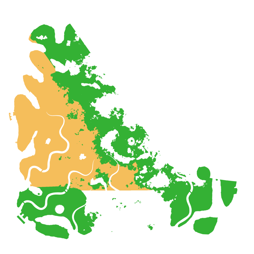 Biome Rust Map: Procedural Map, Size: 5000, Seed: 5938174