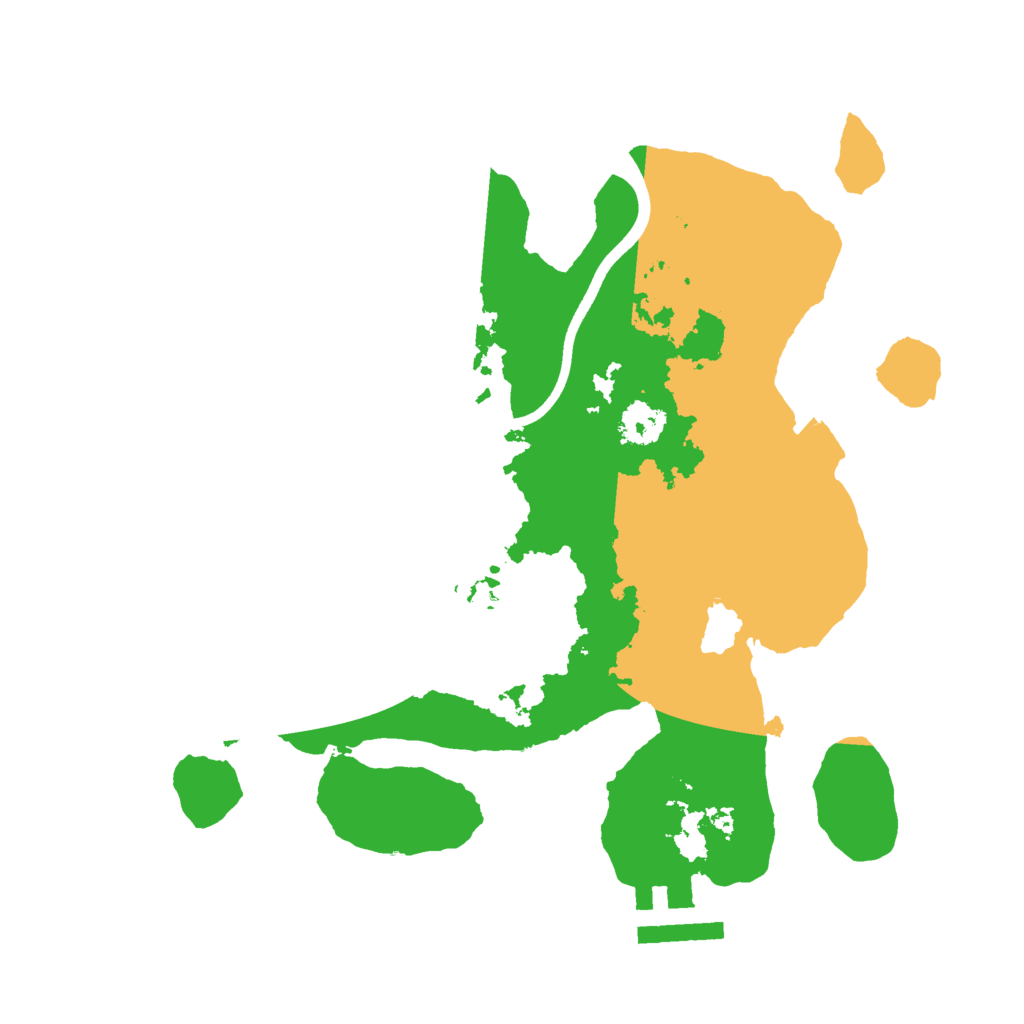 Biome Rust Map: Procedural Map, Size: 2400, Seed: 131877774