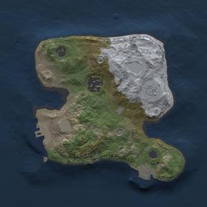 Thumbnail Rust Map: Procedural Map, Size: 2000, Seed: 1509643, 7 Monuments