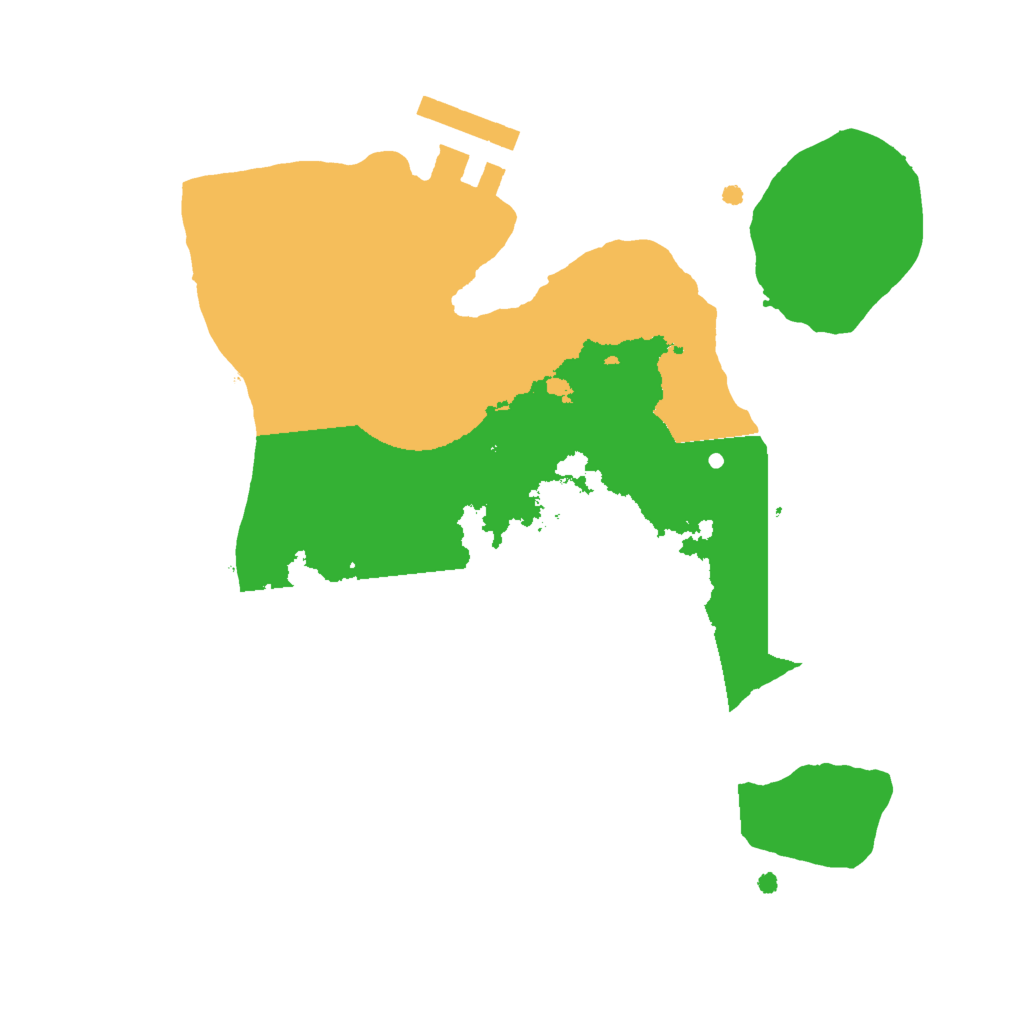 Biome Rust Map: Procedural Map, Size: 2000, Seed: 3657228