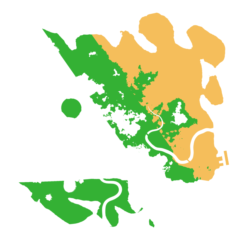 Biome Rust Map: Procedural Map, Size: 3500, Seed: 97844921