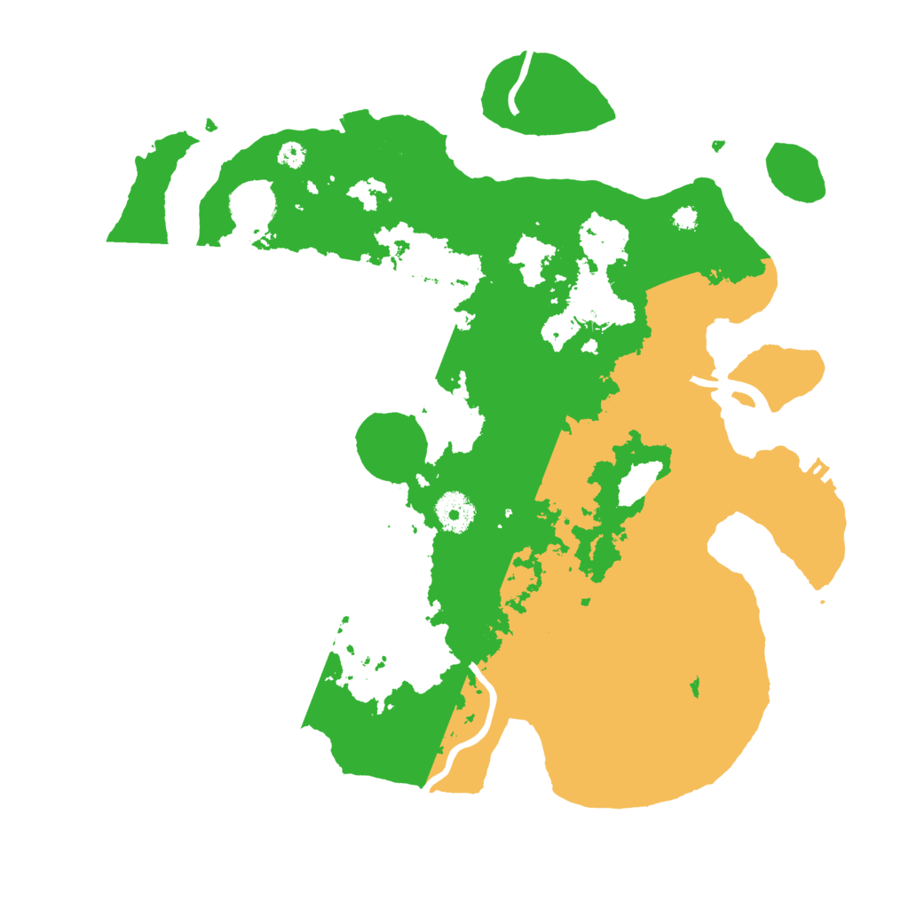 Biome Rust Map: Procedural Map, Size: 3500, Seed: 2063989166