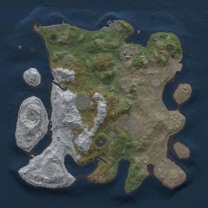 Thumbnail Rust Map: Procedural Map, Size: 3000, Seed: 575122874, 12 Monuments