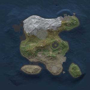 Thumbnail Rust Map: Procedural Map, Size: 2000, Seed: 950893709, 6 Monuments