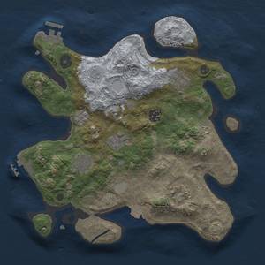 Thumbnail Rust Map: Procedural Map, Size: 3000, Seed: 205570260, 14 Monuments