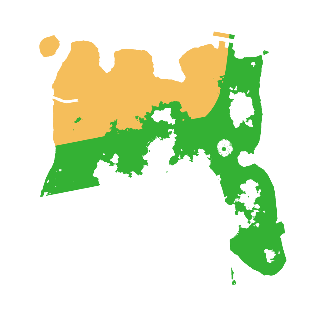 Biome Rust Map: Procedural Map, Size: 3000, Seed: 3877