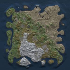 Thumbnail Rust Map: Procedural Map, Size: 4000, Seed: 1534888135, 18 Monuments