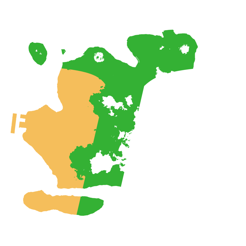 Biome Rust Map: Procedural Map, Size: 2500, Seed: 1690934107