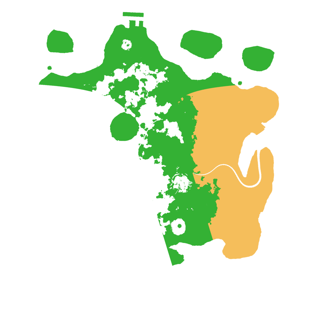 Biome Rust Map: Procedural Map, Size: 3000, Seed: 992586847