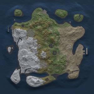 Thumbnail Rust Map: Procedural Map, Size: 3000, Seed: 992586847, 12 Monuments