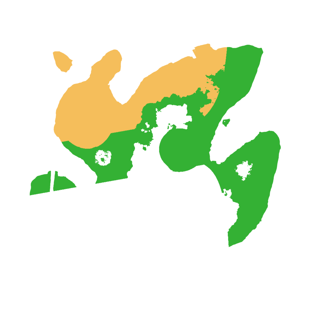 Biome Rust Map: Procedural Map, Size: 2000, Seed: 412343