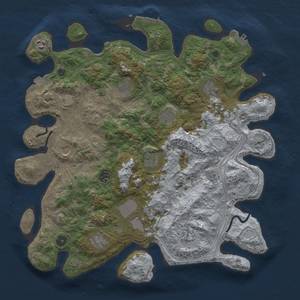 Thumbnail Rust Map: Procedural Map, Size: 4250, Seed: 433704740, 19 Monuments