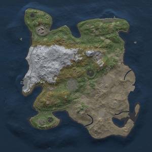 Thumbnail Rust Map: Procedural Map, Size: 3000, Seed: 867432214, 11 Monuments