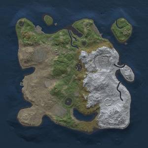 Thumbnail Rust Map: Procedural Map, Size: 3000, Seed: 900383981, 12 Monuments