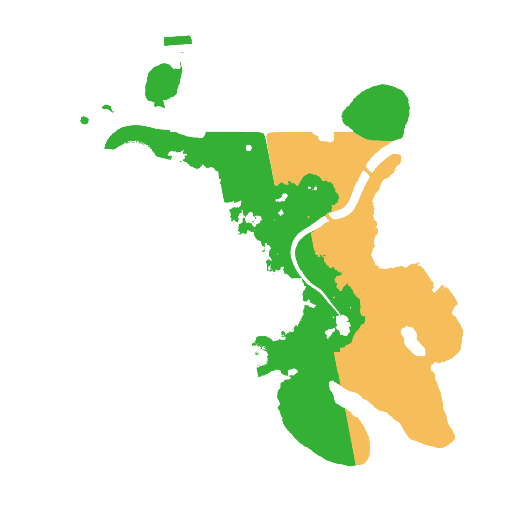 Biome Rust Map: Procedural Map, Size: 2500, Seed: 2018005988