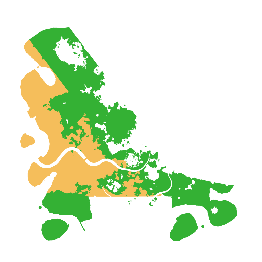 Biome Rust Map: Procedural Map, Size: 3500, Seed: 216374551