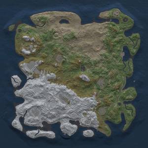 Thumbnail Rust Map: Procedural Map, Size: 4500, Seed: 239210237, 19 Monuments