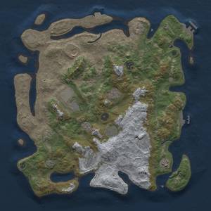 Thumbnail Rust Map: Procedural Map, Size: 4000, Seed: 1502197104, 18 Monuments