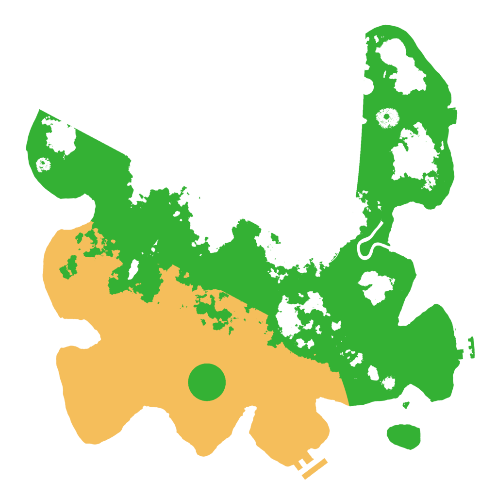 Biome Rust Map: Procedural Map, Size: 3500, Seed: 79778627