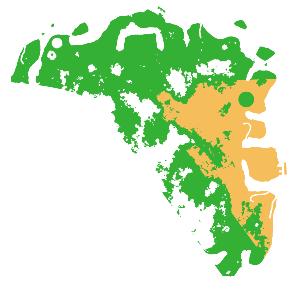 Biome Rust Map: Procedural Map, Size: 5000, Seed: 364744