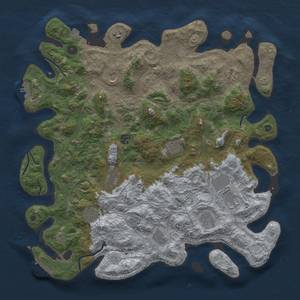 Thumbnail Rust Map: Procedural Map, Size: 4500, Seed: 2104940298, 19 Monuments