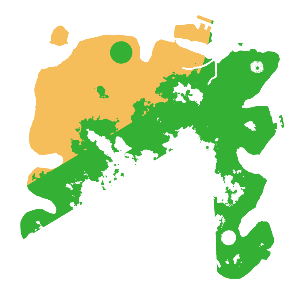 Biome Rust Map: Procedural Map, Size: 3500, Seed: 1582799261