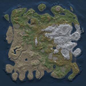 Thumbnail Rust Map: Procedural Map, Size: 4250, Seed: 20956440, 15 Monuments