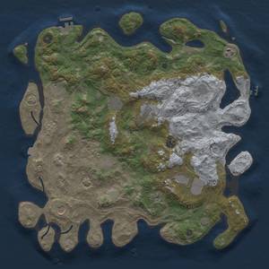 Thumbnail Rust Map: Procedural Map, Size: 4250, Seed: 20956440, 19 Monuments