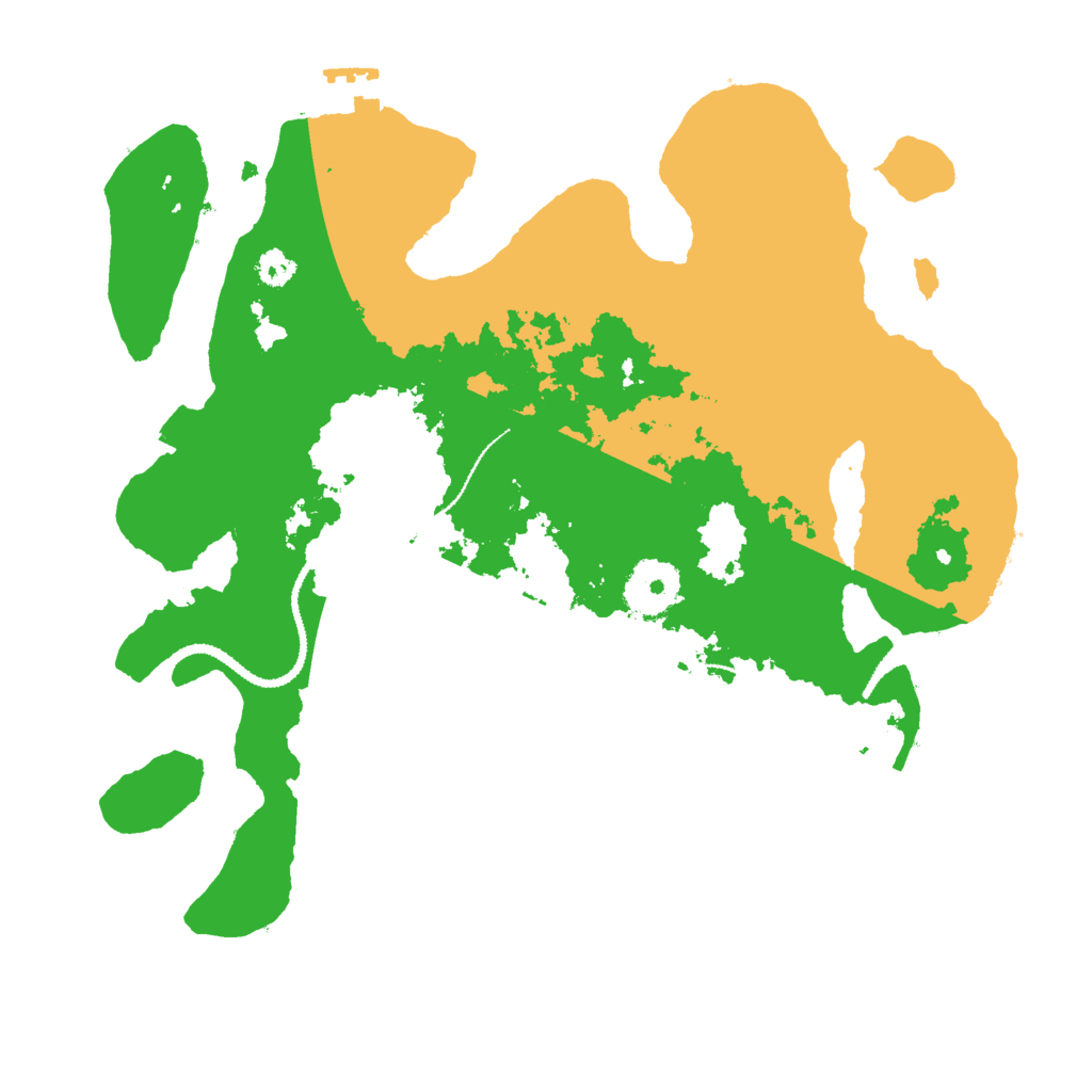 Biome Rust Map: Procedural Map, Size: 3000, Seed: 418860