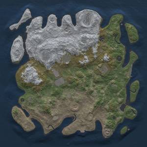 Thumbnail Rust Map: Procedural Map, Size: 4010, Seed: 1382514, 17 Monuments