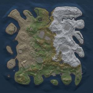 Thumbnail Rust Map: Procedural Map, Size: 3500, Seed: 1351011708, 16 Monuments