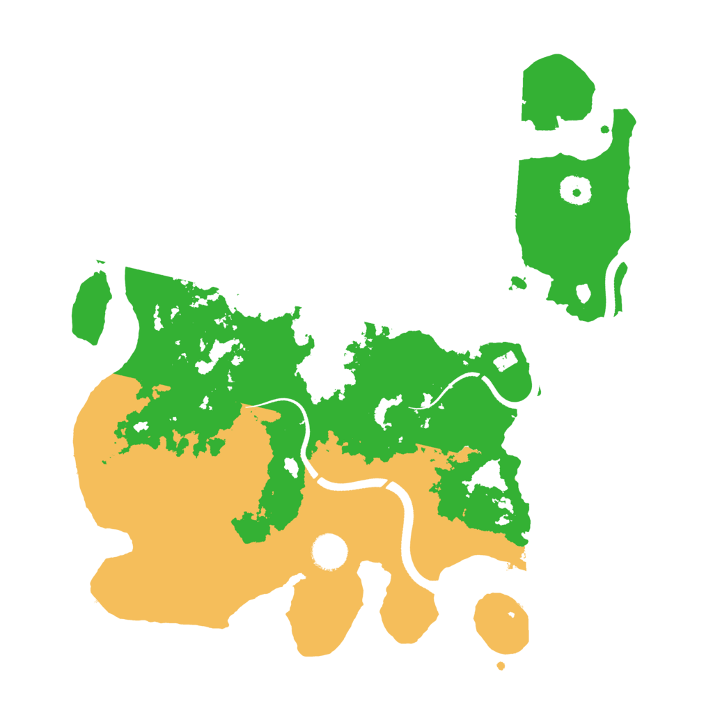 Biome Rust Map: Procedural Map, Size: 3500, Seed: 533075839