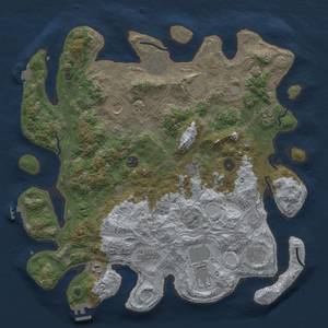 Thumbnail Rust Map: Procedural Map, Size: 4250, Seed: 696221152, 19 Monuments