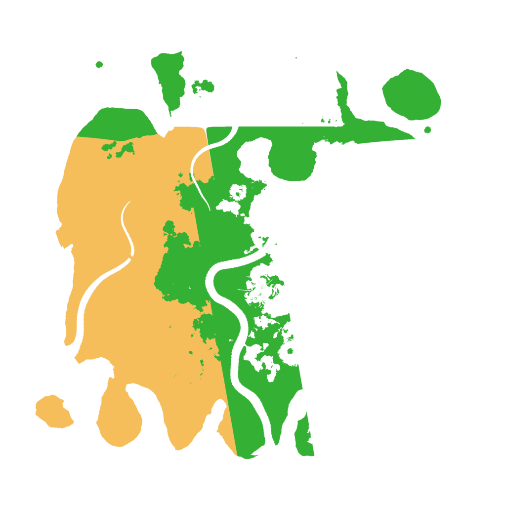 Biome Rust Map: Procedural Map, Size: 3000, Seed: 10737