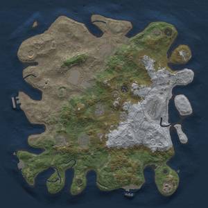 Thumbnail Rust Map: Procedural Map, Size: 4000, Seed: 172138426, 19 Monuments