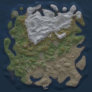 Thumbnail Rust Map: Procedural Map, Size: 4500, Seed: 1514438701, 19 Monuments