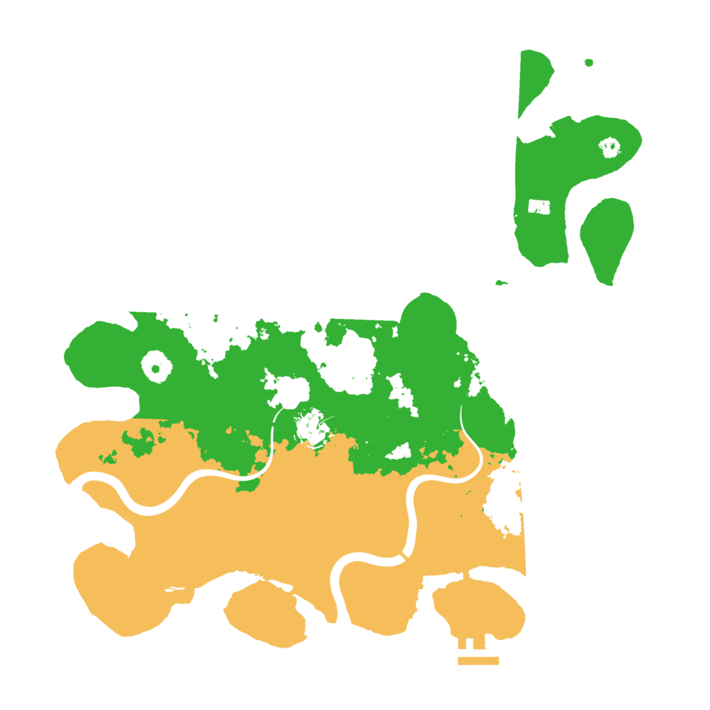 Biome Rust Map: Procedural Map, Size: 3500, Seed: 2064259470