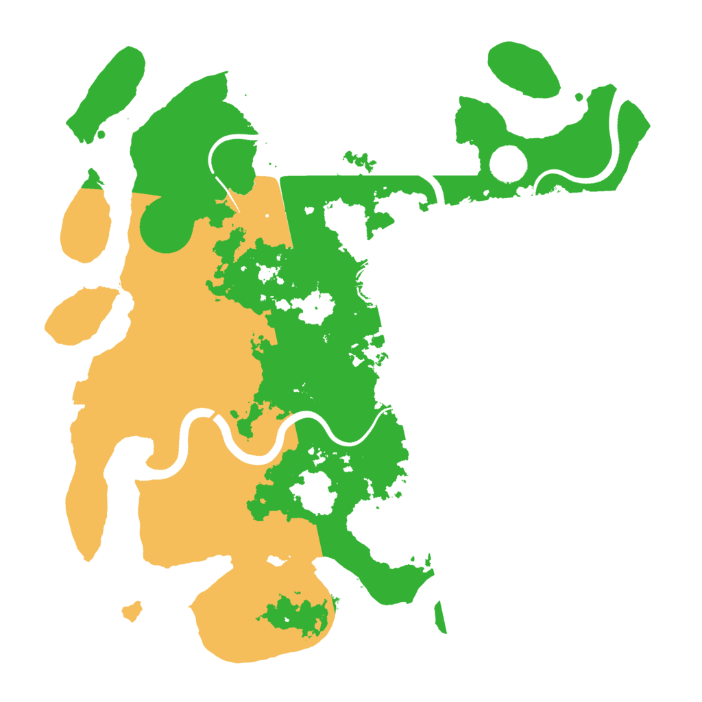 Biome Rust Map: Procedural Map, Size: 3500, Seed: 35569