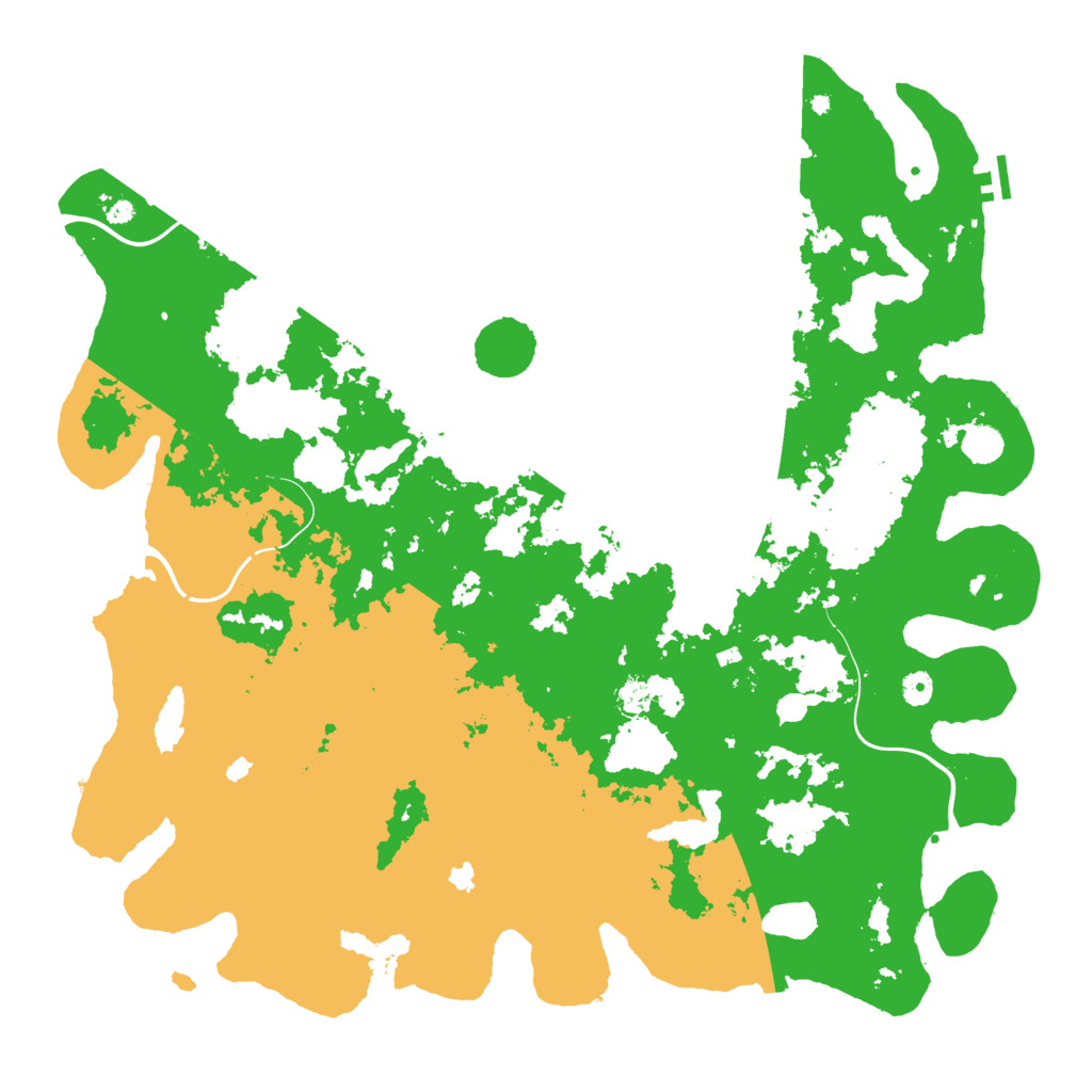Biome Rust Map: Procedural Map, Size: 5000, Seed: 999995163