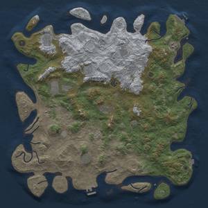 Thumbnail Rust Map: Procedural Map, Size: 4800, Seed: 973648237, 19 Monuments