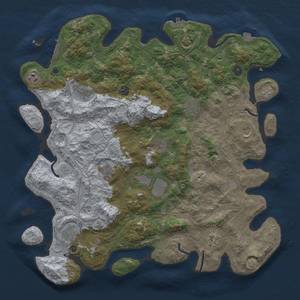 Thumbnail Rust Map: Procedural Map, Size: 4500, Seed: 1999215886, 19 Monuments