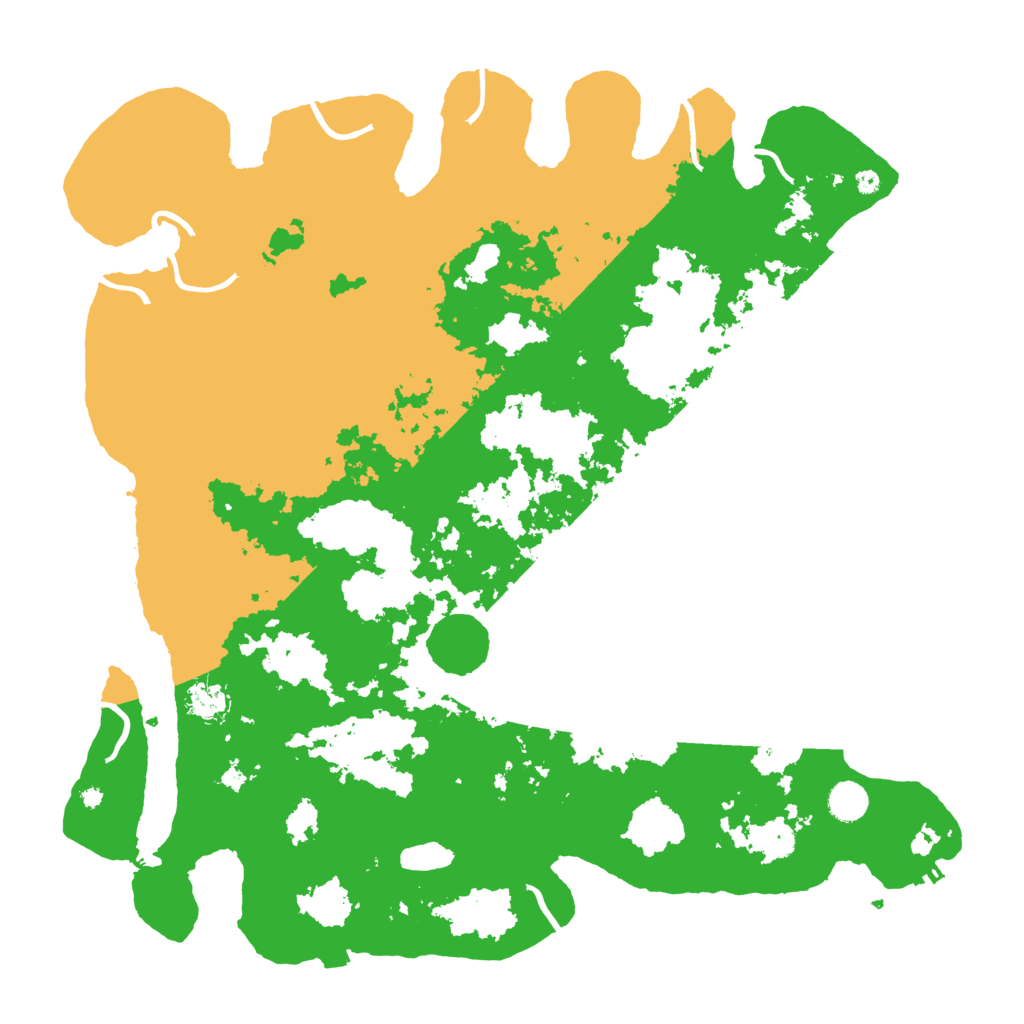 Biome Rust Map: Procedural Map, Size: 4500, Seed: 2005162809