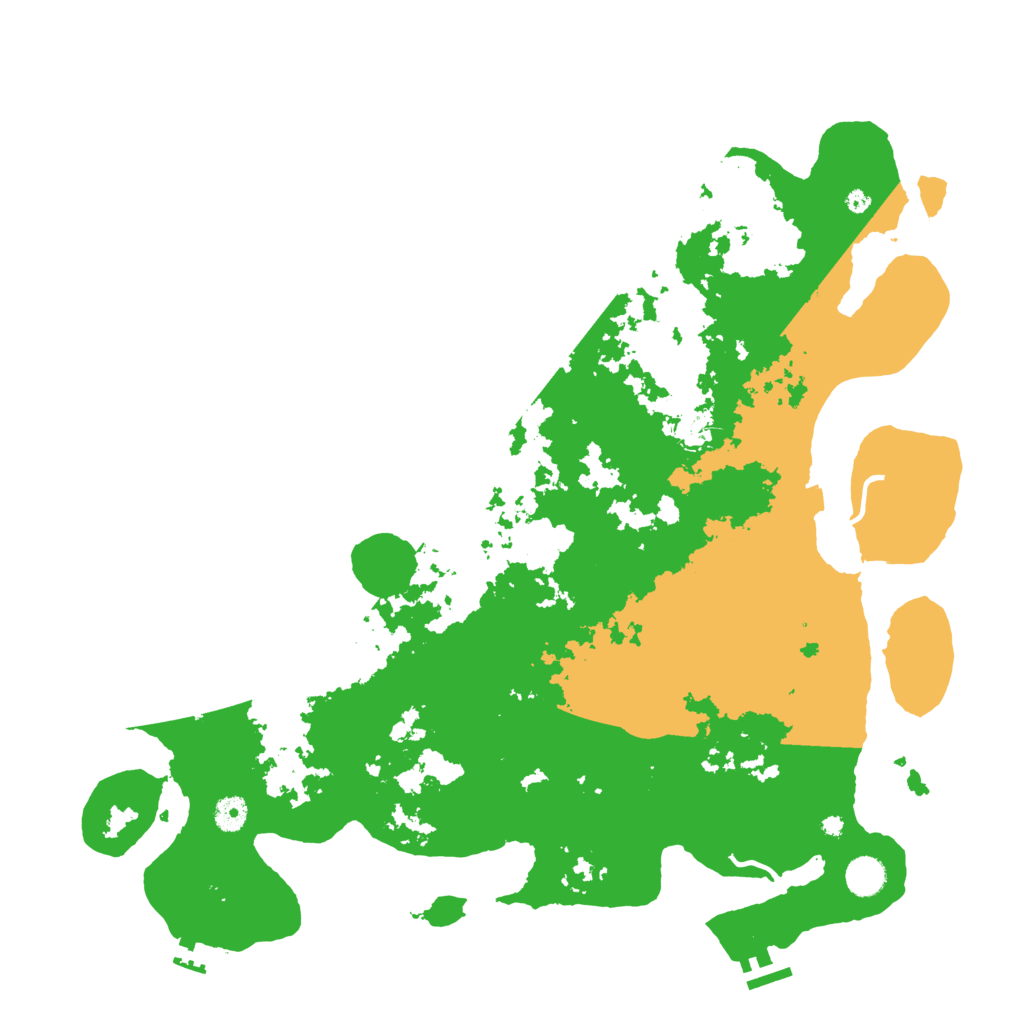 Biome Rust Map: Procedural Map, Size: 4500, Seed: 262914