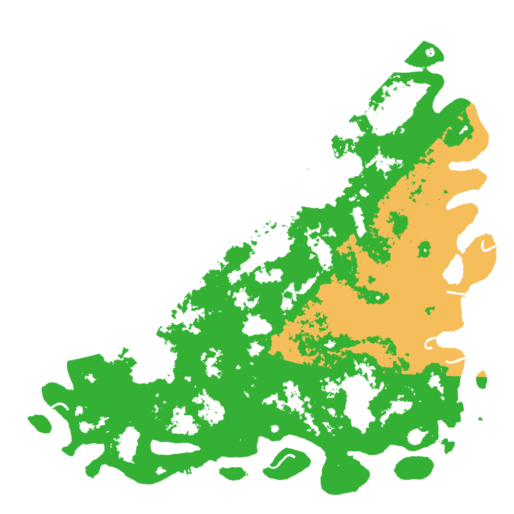 Biome Rust Map: Procedural Map, Size: 6000, Seed: 358576549