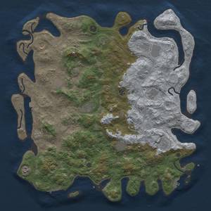 Thumbnail Rust Map: Procedural Map, Size: 4750, Seed: 1201657389, 19 Monuments