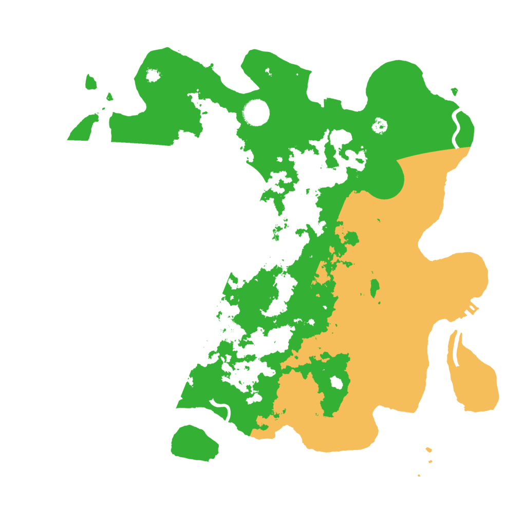Biome Rust Map: Procedural Map, Size: 3500, Seed: 11108