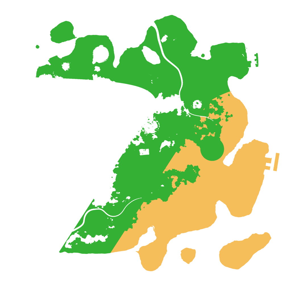 Biome Rust Map: Procedural Map, Size: 3250, Seed: 6
