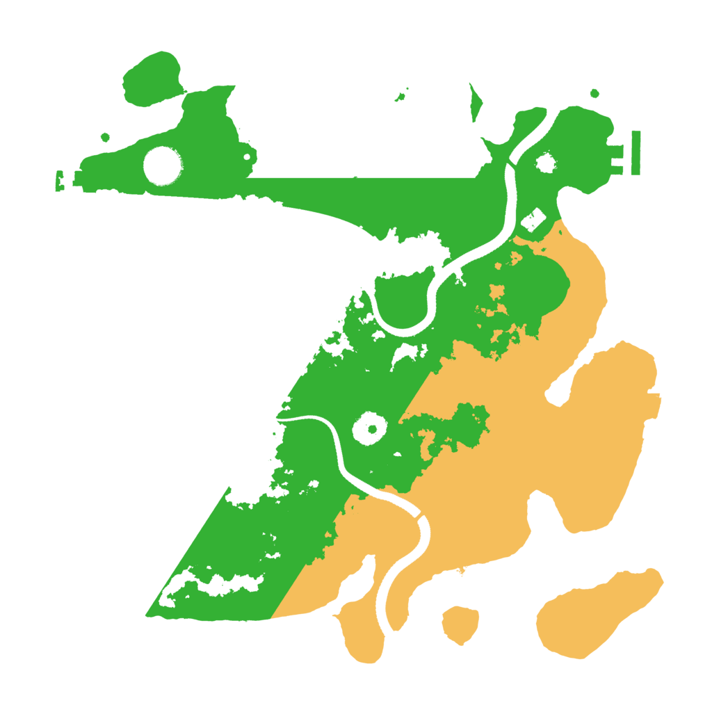 Biome Rust Map: Procedural Map, Size: 3250, Seed: 6