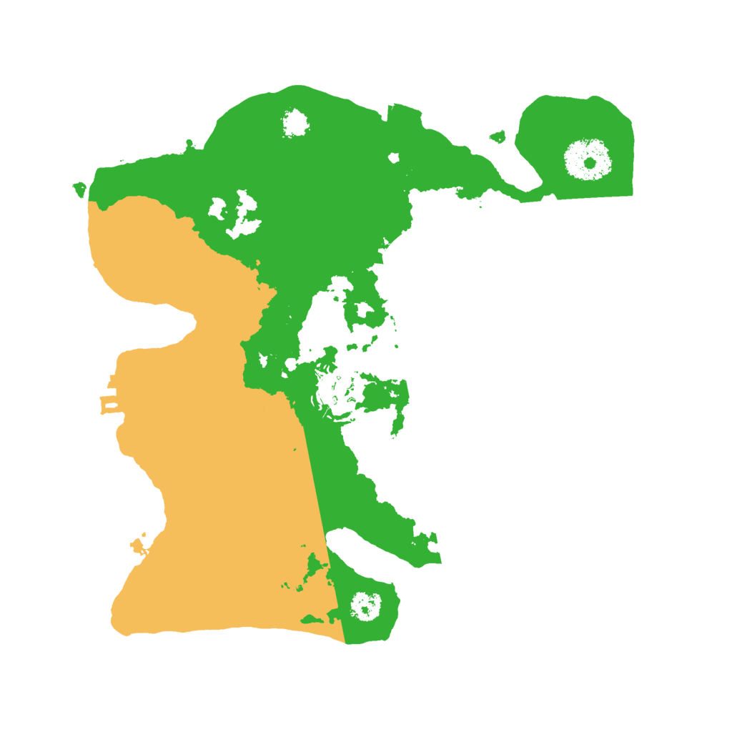 Biome Rust Map: Procedural Map, Size: 2500, Seed: 202991323