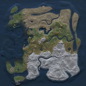 Thumbnail Rust Map: Procedural Map, Size: 4250, Seed: 739035463, 15 Monuments